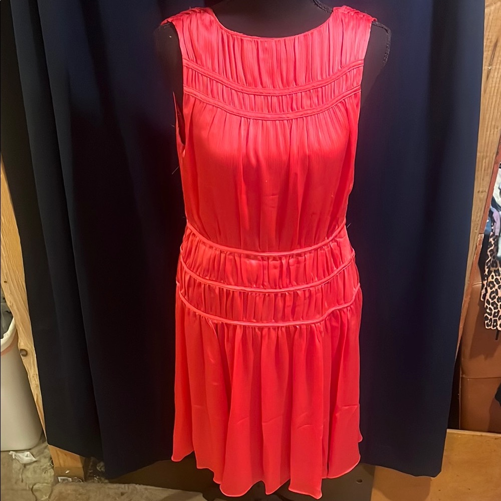 Trina Turk pink Ruched Sleeveless Mini Dress
